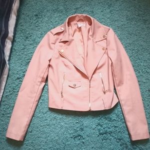 Say What? Faux leather jacket